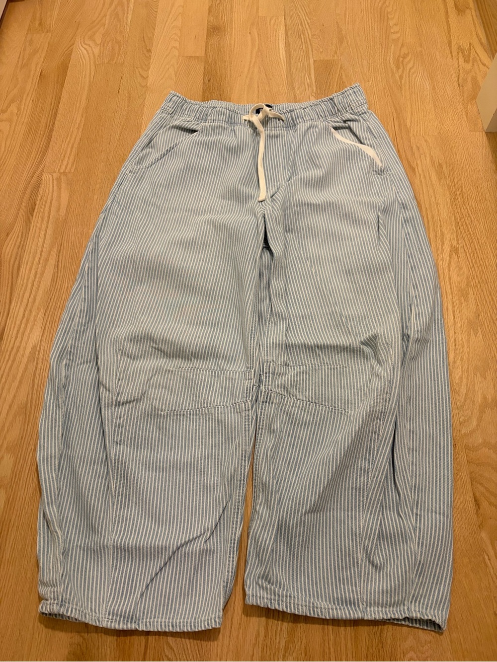 GAP Ultrasoft Railroad Striped Easy Horseshoe Jeans